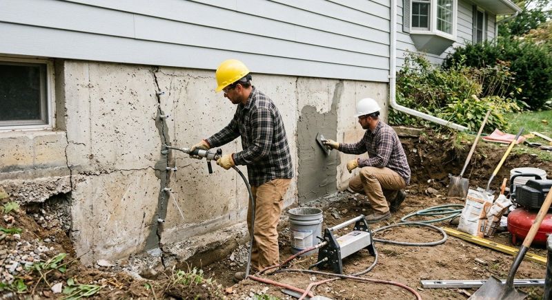 Foundation Cracks Repair in Greenville, SC